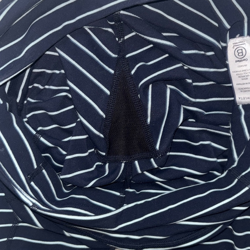 Athleta Chaturanga Yoga High Rise Cropped Striped Tights, Size S - Picture 10 of 16